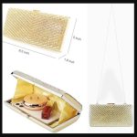 women clutch bag gold