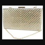 women clutch bag gold