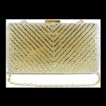 women clutch bag gold