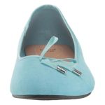 EVANS Womens Ballet Flat Turquoise Size 7 Extra Wide