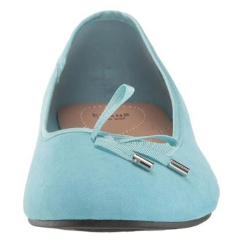 EVANS Womens Ballet Flat Turquoise Size 7 Extra Wide