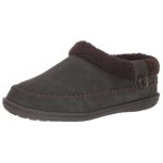Staheekum Womens Plush Lined Suede Slipper with Memory Foam Insole Size 7M OLIVE